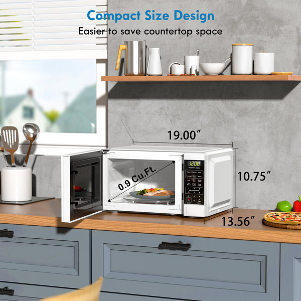 Kenmore 0.9 Cubic Feet Countertop Microwave Wayfair Canada